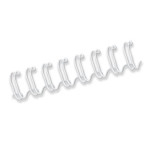 Dorsi metallici FELLOWES bianco 10 mm - - capacità 61-80 fogli conf.100 - 53262